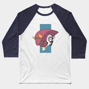 Pink Oni Mecha Baseball T-Shirt